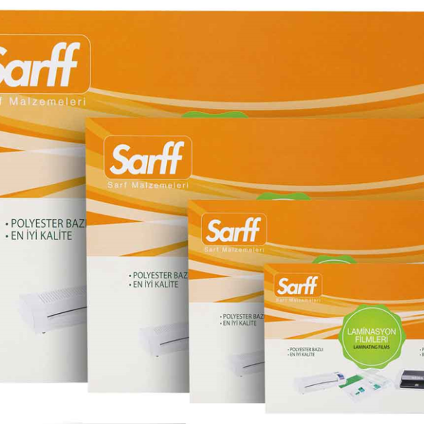 SARFF LAMİNASYON FİLMİ PARLAK 125mic 54x86 100 LÜ 15309022
