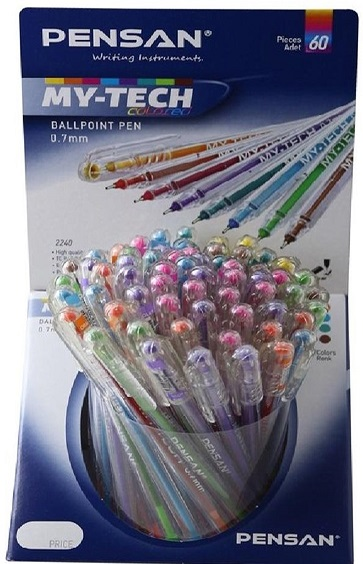 PENSAN TÜKENMEZ KALEM MY-TECH 0.7 2240 60 LI KARIŞIK