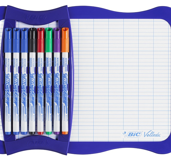 BIC BEYAZ TAHTA MİNİ+8 ADET TAHTA KALEMİ+SİLGİ 967444