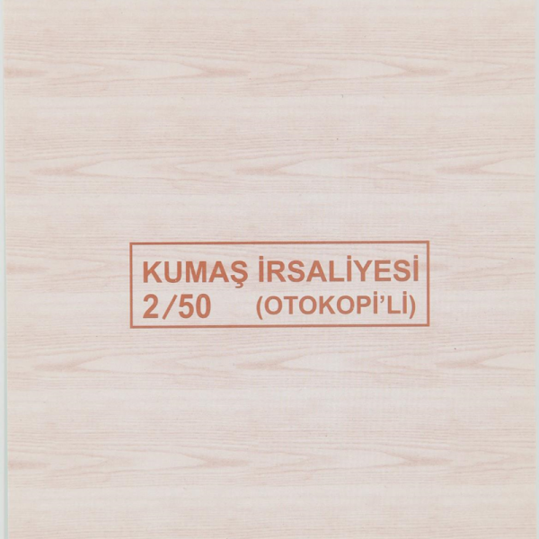 DİLMAN KUMAŞ İRSALİYESİ 2/50 2 NÜSHA 4127