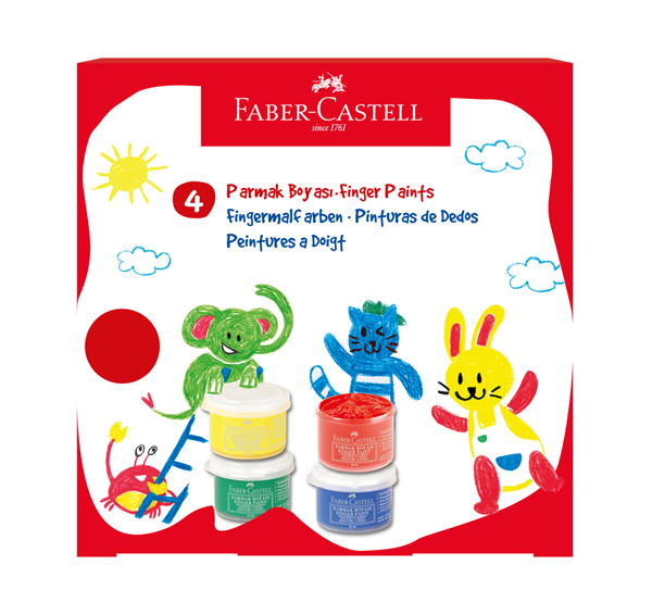 FABER PARMAK BOYASI LİTTLE CREATİVES 4X45ML 5170000040000