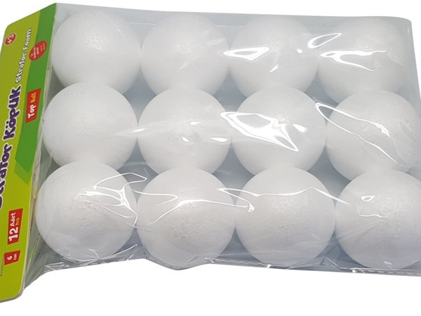 BU-BU STRAFOR KÖPÜK TOP 6CM 12 Lİ BUBU-KP0004
