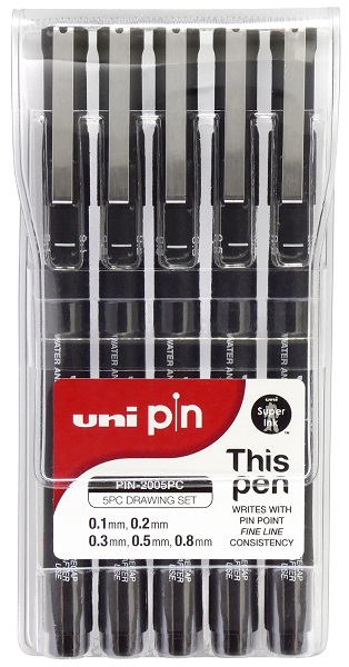 UNİ DRAWING PEN PIN-200/5P 5 Lİ